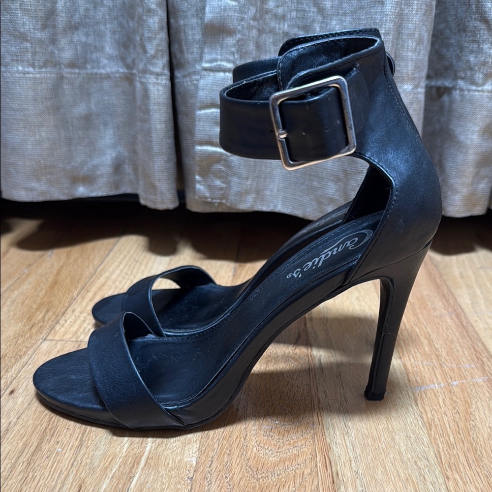 Black Heels with Ankle Strap